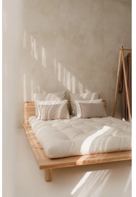 Łóżko dwuosobowe z drewna sosnowego ze stelażem 160x200 cm Peek – Karup Design