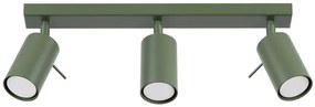 Zielona potrójna lampa sufitowa w loftowym stylu - M064-Nona