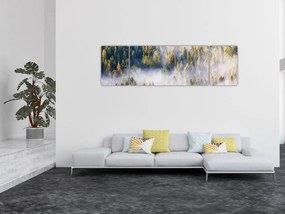 Obraz drzew we mgle (170x50 cm)