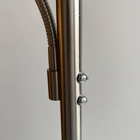 Lampa stojąca LED ze ściemniaczem w kolorze srebra (wysokość 180 cm) Dent – Fischer &amp; Honsel