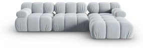 Jasnoniebieska aksamitna sofa 285 cm Bellis – Micadoni Home