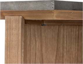 Konsola z metalowym blatem w naturalnym kolorze 40x110 cm Riva – Bloomingville