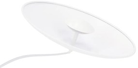 Biała lampa wisząca LED z metalowym kloszem Lund – Candellux Lighting