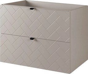 Meble łazienkowe, Kaszmir, 80 x 57 x 46 cm, czarne uchwyty