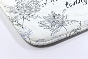 Dywanik łazienkowy Dywanik łazienkowy Kwiaty Minimalistyczny