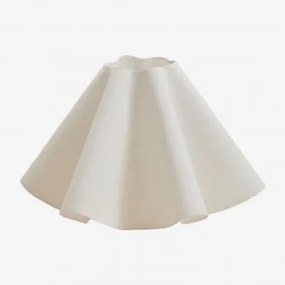 Ekran Do Lampy Ø35 Cm Z Lnu Azahara Matowy Biały - Sklum