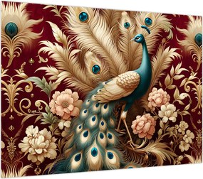 Obraz – Elegancki paw (70x50 cm)