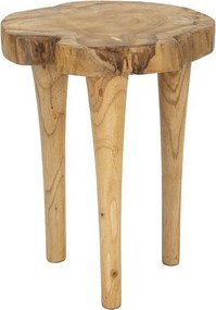 Niski Stołek Natura 12, Brązowy, 35x35x45 cm, Kendra Home