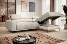 Narożnik CALDO S/MINI Prawostronny z funkcją spania wolnostojąca w tkaninie RUN AGAIN 01 WERSAL