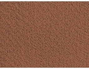 Pomarańczowe tapicerowane łóżko dwuosobowe ze schowkiem/bez zagłówka ze stelażem 160x200 cm Inera – Bobochic Paris