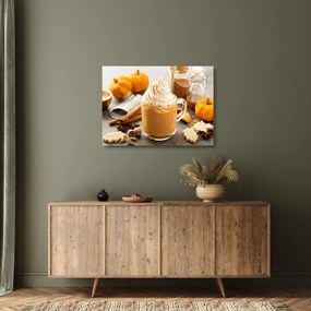 Obraz na szkle - Dyniowa latte (70x50 cm)