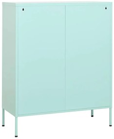 Miętowa stalowa szafka zamykana do garażu P3-A92
