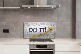 Szklany Panel Motywujące Hasło "Do It"