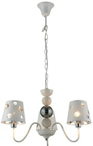 Biała nowoczesna lampa wisząca 7X D220 K0-R65