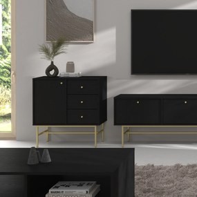 Komoda TORINO 84 cm do Salonu Sypialni Grafit