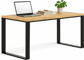 Drewniane duże biurko w stylu loft 160x80 Z5-K60