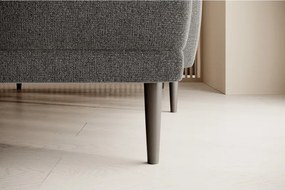 Narożnik BONO z funkcją spania Drewniane nóżki Eleganckie podłokietniki Głębokie siedzisko Prawa strona Barrel 90