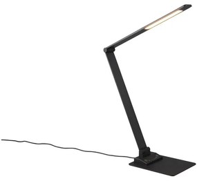 Czarna lampa stołowa LED ze ściemniaczem (wys. 72 cm) Travis – Trio