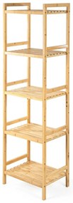 G21 Regał bambusowy, 5 półek, 5 pięter