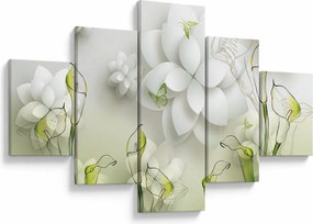 Obraz z kwiatami (125x70 cm)