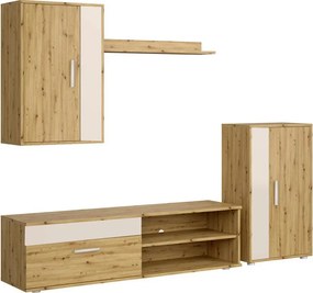 Zestaw mebli dąb artisan+kaszmir L1-S76