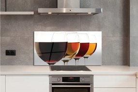 Szklany Panel Kieliszki wina