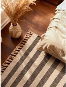 Czarny/kremowy dywan z juty dwustronny/tkany ręcznie 160x230 cm Playa – Hanse Home