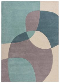 Niebiesko-beżowy dywan wełniany 170x120 cm Glow – Flair Rugs