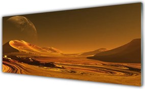 Szkło do Kuchni na Ścianę Gwieździste Niebo Nad Pustynią