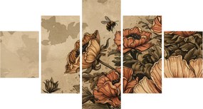 Obraz - Bee Meadow II. (125x70 cm)