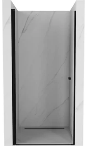 Mexen Pretoria drzwi prysznicowe uchylne 70 cm, transparent, czarne - 852-070-000-70-00