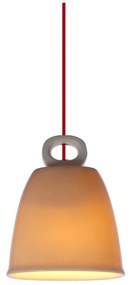 Biała lampa wisząca z ceramicznym kloszem Sewilla – Candellux Lighting