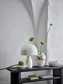 Kremowy/w kolorze srebra kamionkowy wazon (wysokość 26 cm) Silvio – Bloomingville