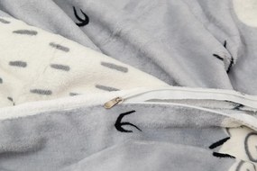 PrzytulneMieszkanie.pl PrzytulneMieszkanie.pl Pościel z mikropluszu OWIECZKA szara