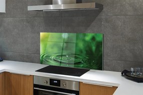 Szklany Panel Czysta Kropla w Makro