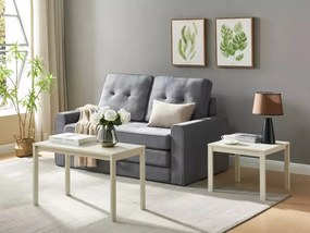 PROMOCJA Stolik kawowy FROST 50x50 cm, kremowy II gatunek