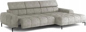 Narożnik PLAZA S Prawostronny z elektryczną regulacją siedziska w tkaninie SALVADOR 01 WERSAL