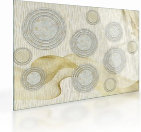 Obraz na szkle - Abstrakcja, marmurowe kręgi (70x50 cm)