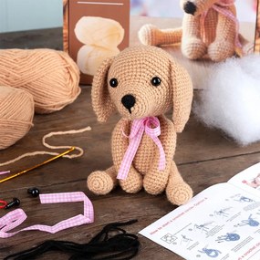 Zestaw kreatywny DIY Crochet Puppy – Rex London