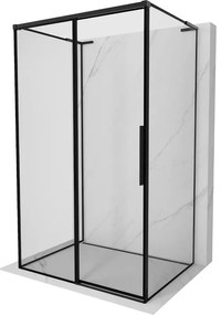 Mexen Rox-3S L kabina prysznicowa 3-ścienna rozsuwana lewa 160 x 95 cm, czarna ramka, czarna - 8C2L-160-095-70-70-3S-L