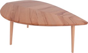 Drewniany stolik kawowy P2 liść duży 110 cm buk twardzielowy