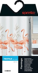 Zasłona prysznicowa 180x200 cm Flamingo – Spirella