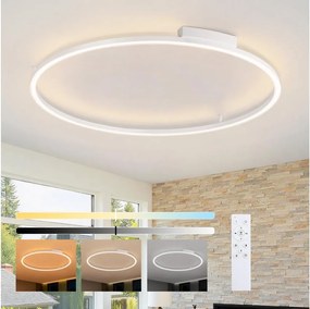 Brilagi - ściemnialna oprawa LED PORTOFINO LED/85W/230V Ø 120 cm biała + pilot