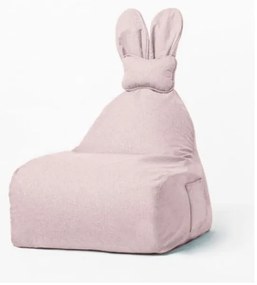 Jasnoróżowy dziecięcy worek do siedzenia Funny Bunny – The Brooklyn Kids