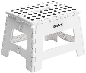 Składany biały mały antypoślizgowy stołek T0-C47