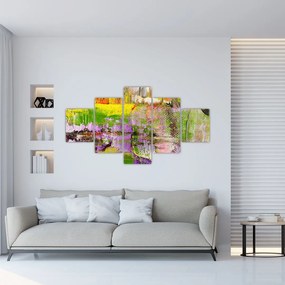 Obraz abstrakcji - malarstwo (125x70 cm)