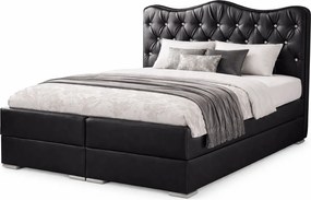 Łóżko małżeńskie z pikowanym zagłówkiem 180x200 M6-C18