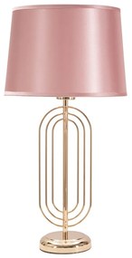 Różowa lampa stołowa Mauro Ferretti Krista, wys. 55 cm