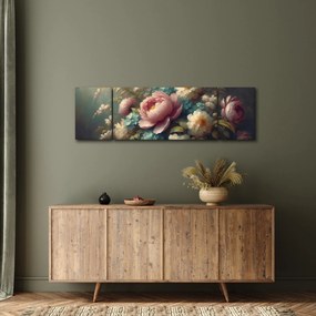 Obraz - Martwa natura z kwiatami - obraz (170x50 cm)