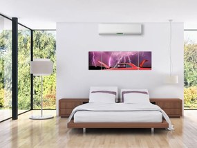 Obraz czerwonego auta (170x50 cm)